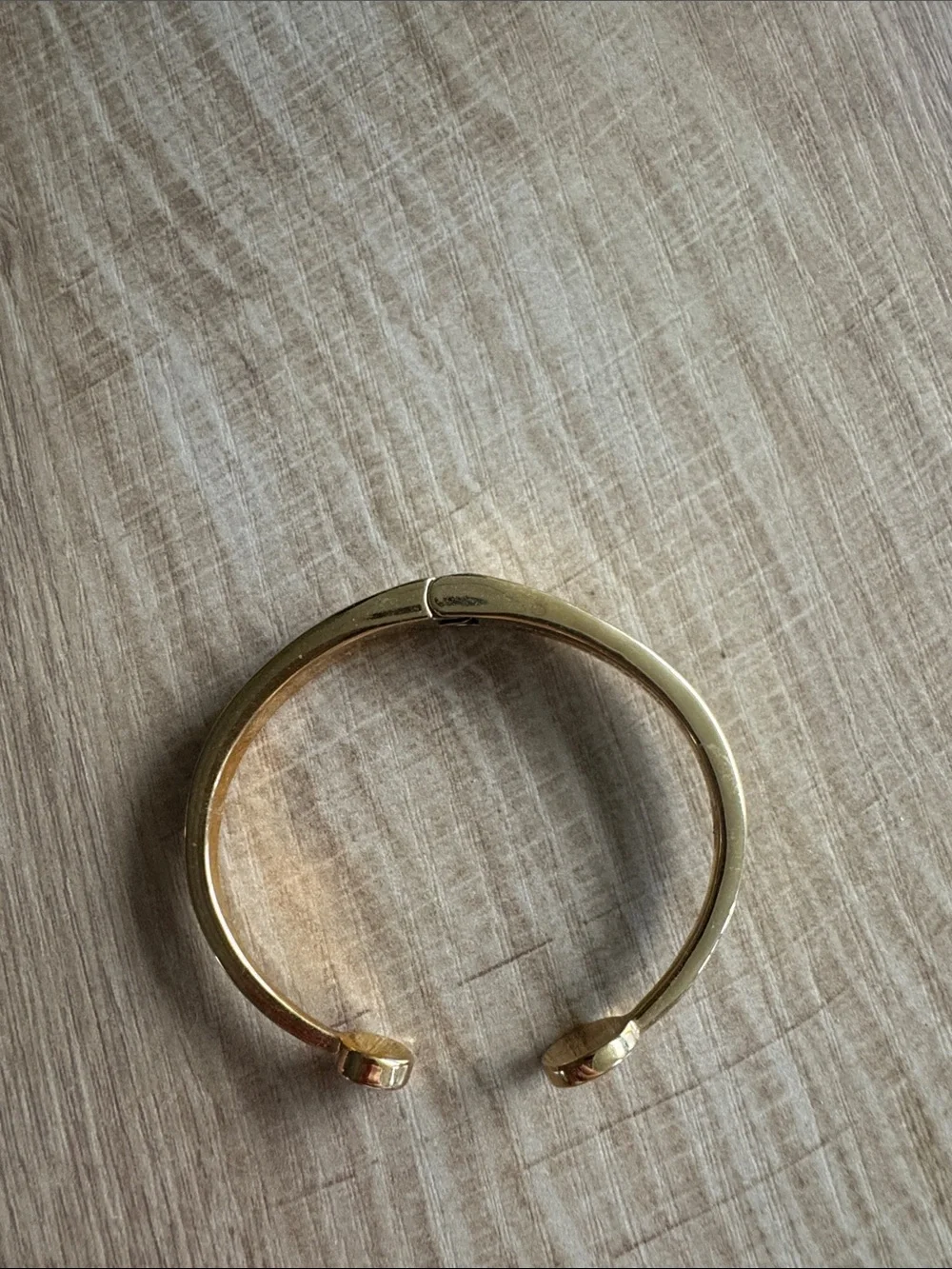 Kate Spade Gold Open Cuff Bracelet with Clear Crystal Accent - Picture 3 of 4
